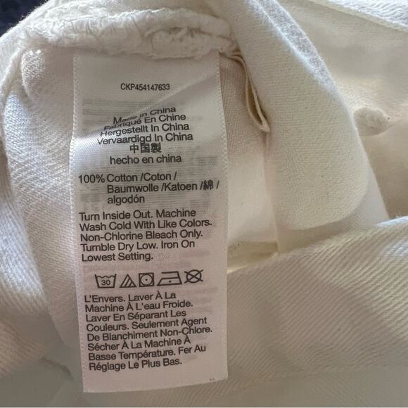 Madewell The Dadjean in Tile White: Patch Pocket Edition - Picture 8 of 9